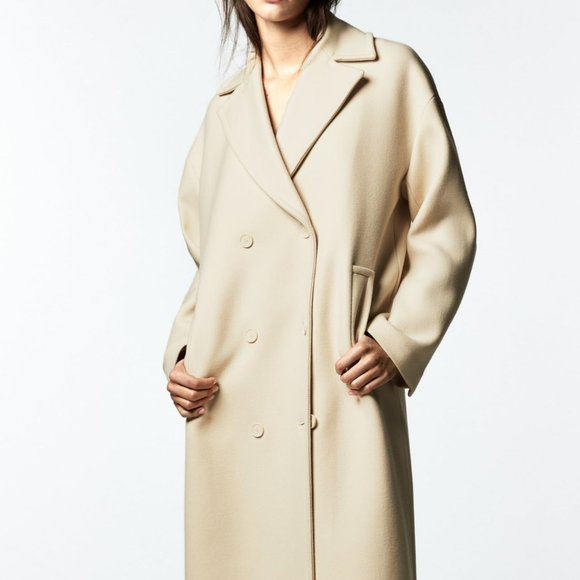 ZARA WOOL BLEND COAT LIMITED EDITION - Picture 2 of 12